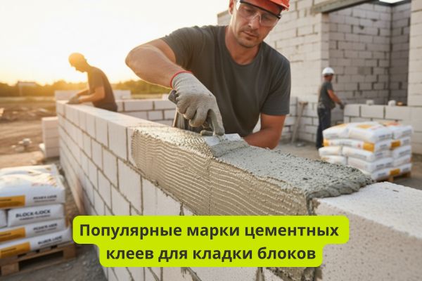  Обзор популярных марок цементных клеев для кладки блоков фот